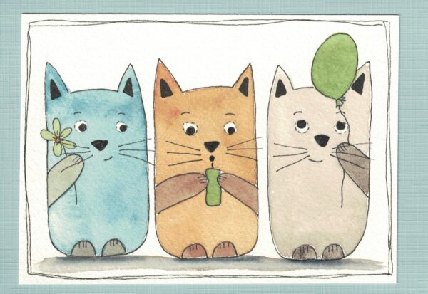 Katten (Kleurige Kaartjes 396)
