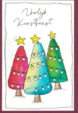 Kerstkaart (Kleurige Kaartjes 485)