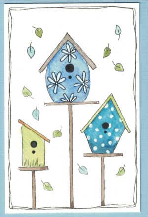 Vogelhuisjes (Kleurige Kaartjes 539)