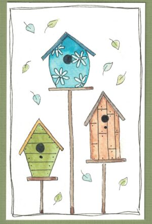 Vogelhuisjes (Kleurige Kaartjes 540)