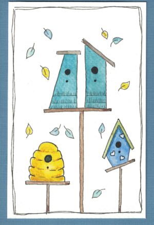 Vogelhuisjes (Kleurige Kaartjes 541)