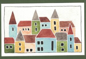 Huisjes (Kleurige Kaartjes 542)
